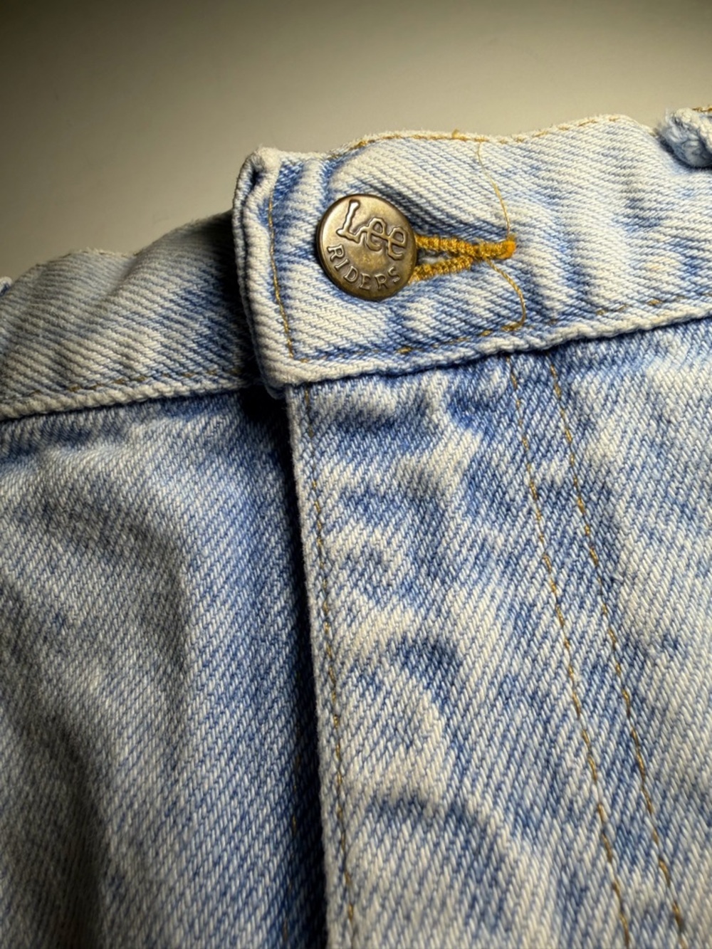 Vintage Lee Denim Skirt Womens Light Wash High Rise Jean Skirt Size - Picture 4 of 5